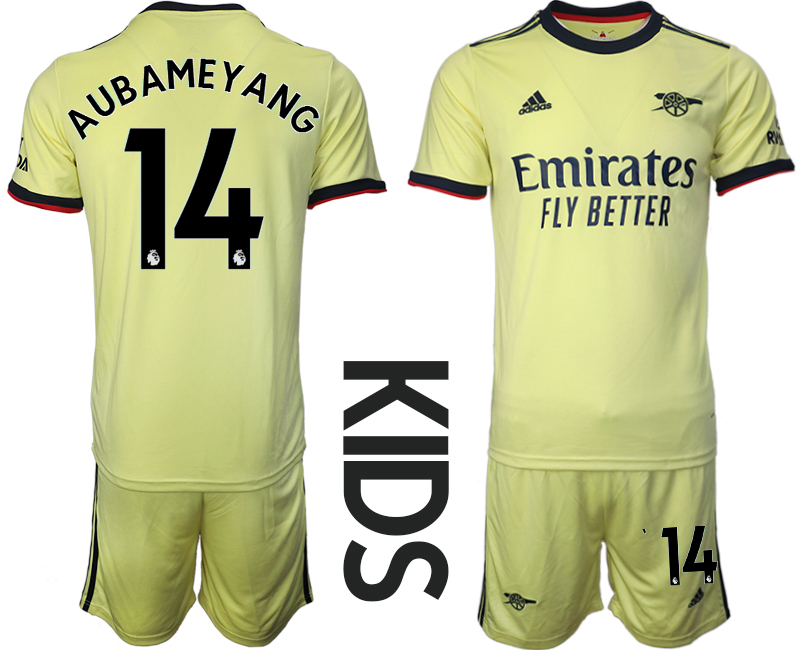 Youth 2021-2022 Club Arsenal away green #14 Soccer Jersey